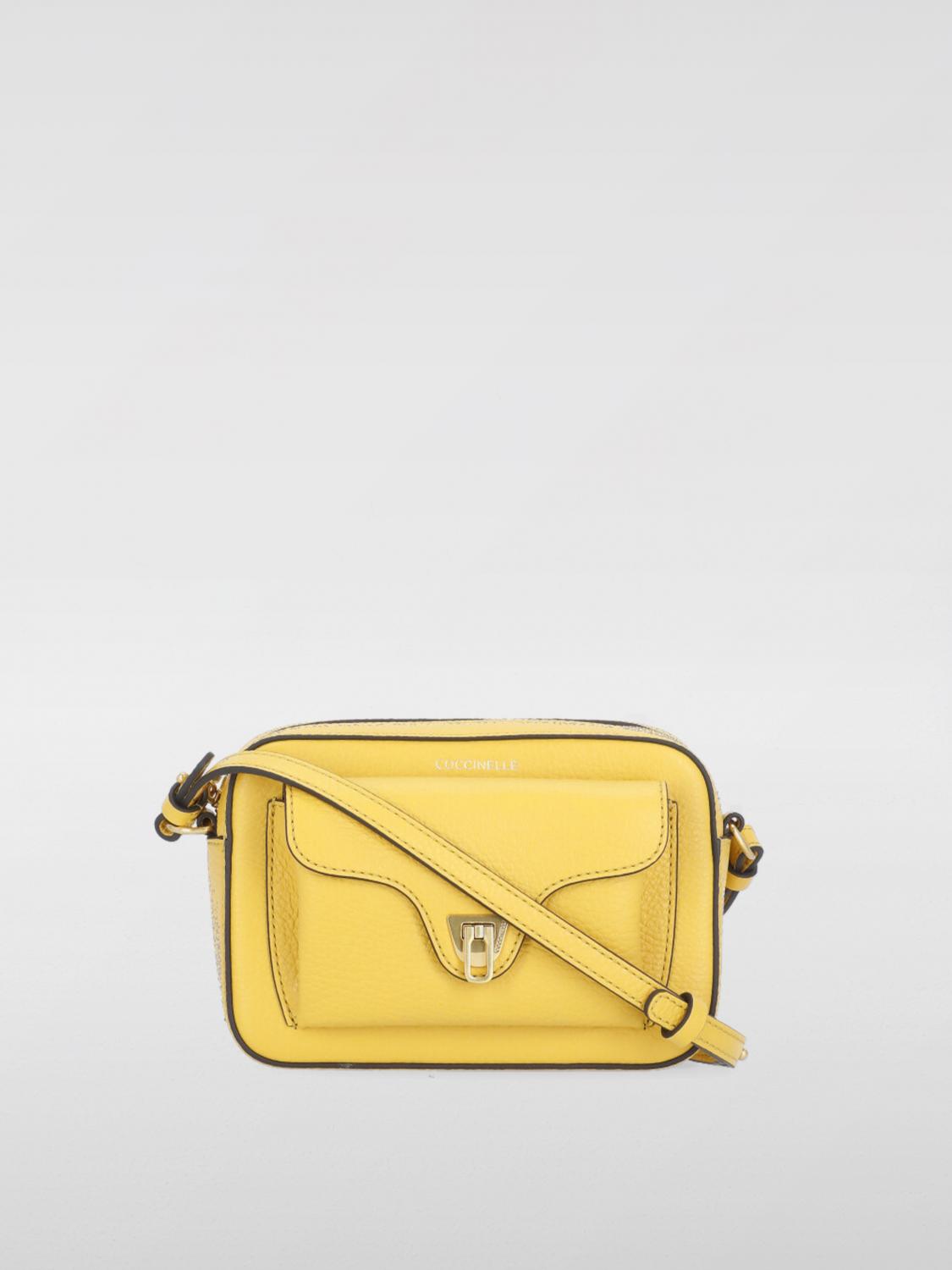 Coccinelle Yellow Leather Women Handbag