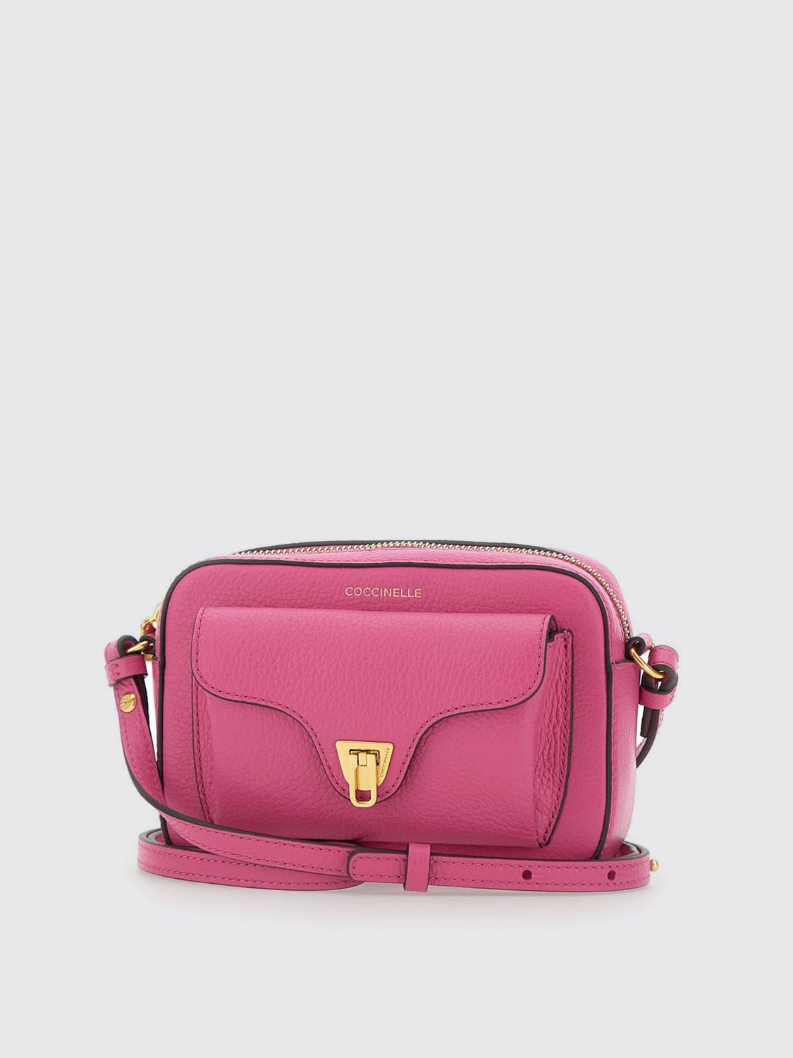 Coccinelle Beat Soft Cross Body Bag In Fuchsia