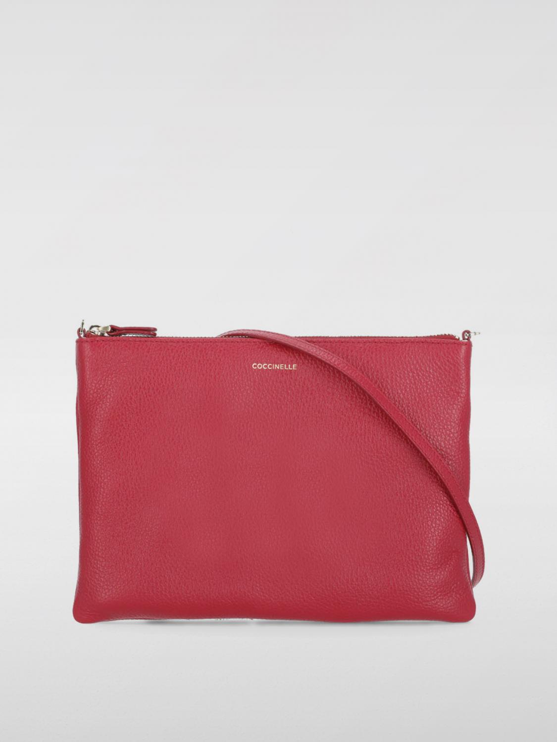 Coccinelle Bordeaux Best Crossbody Pochette In Burgundy