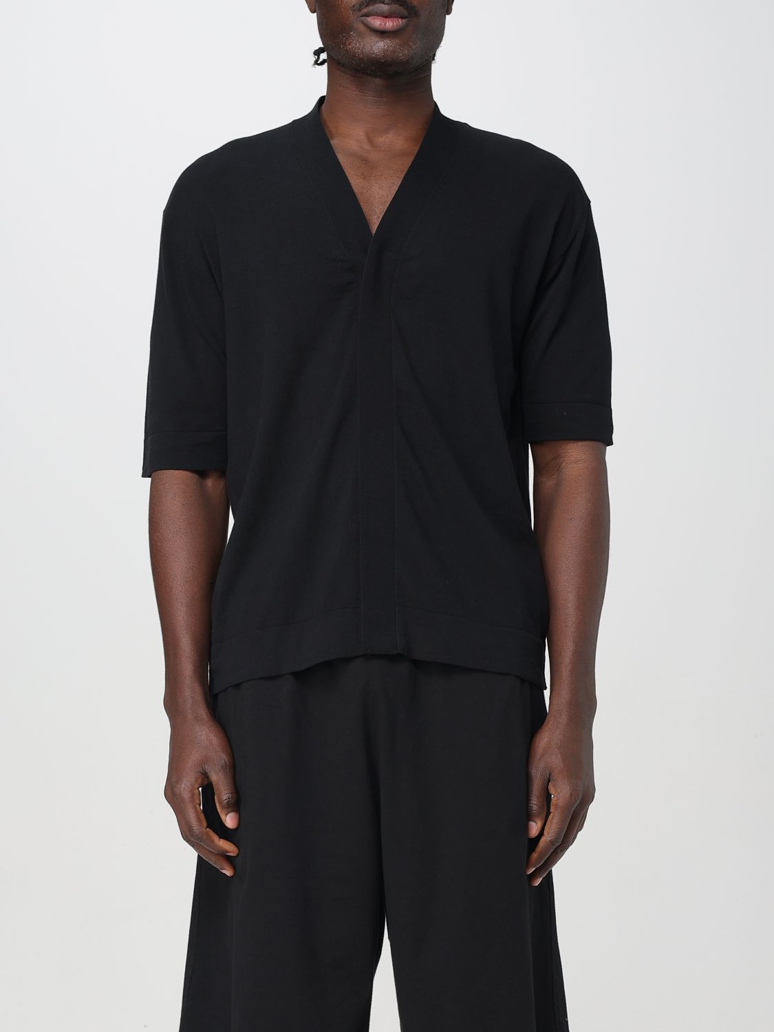 Paolo Pecora Strickjacke Herren Farbe Schwarz In Schwarz
