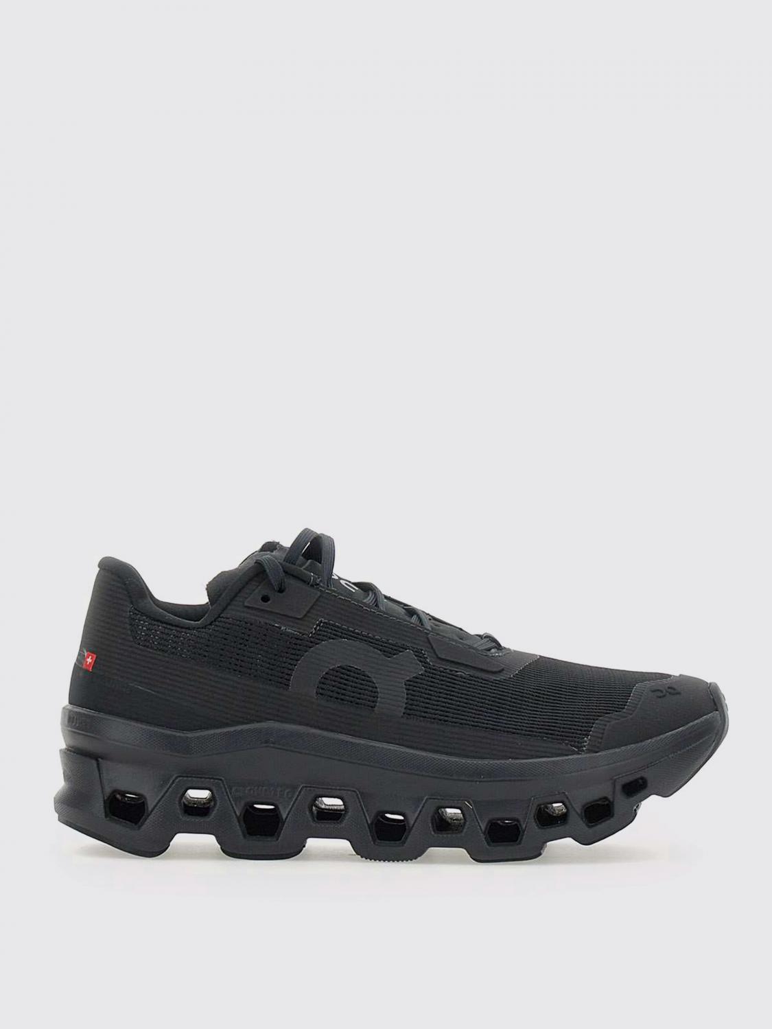 On Running Cloudmonster Mesh Low-top Sneakers In Black