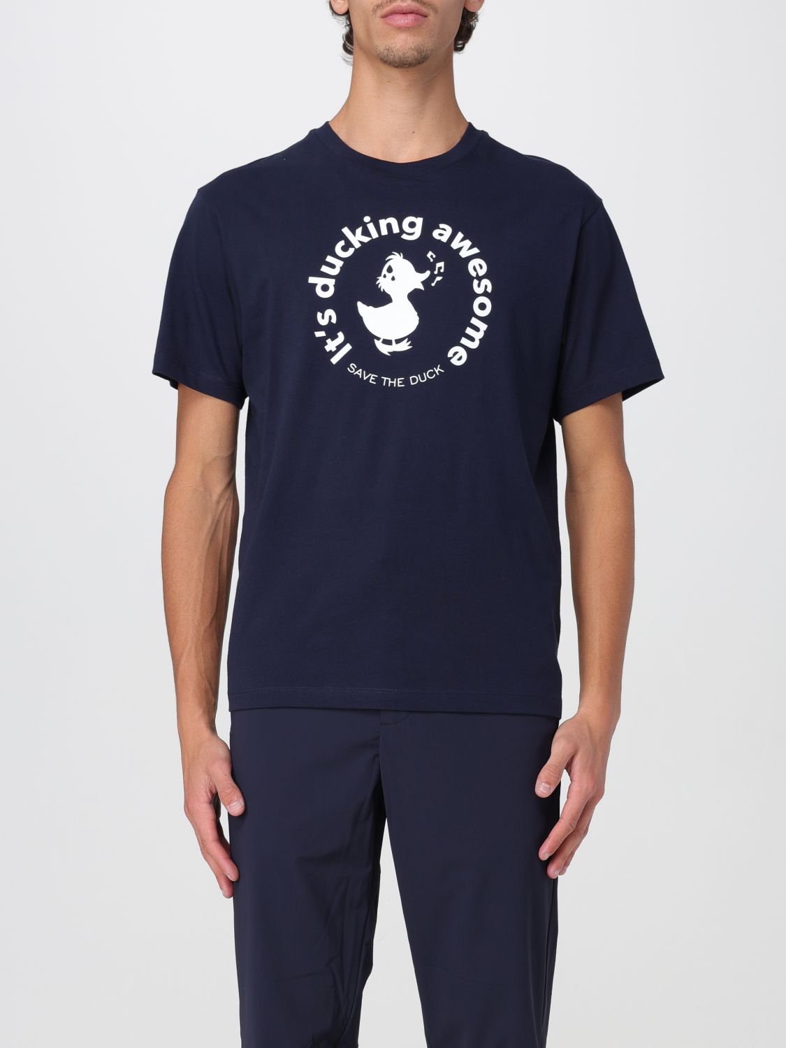 Save The Duck T-shirt Men Color Blue In Blue