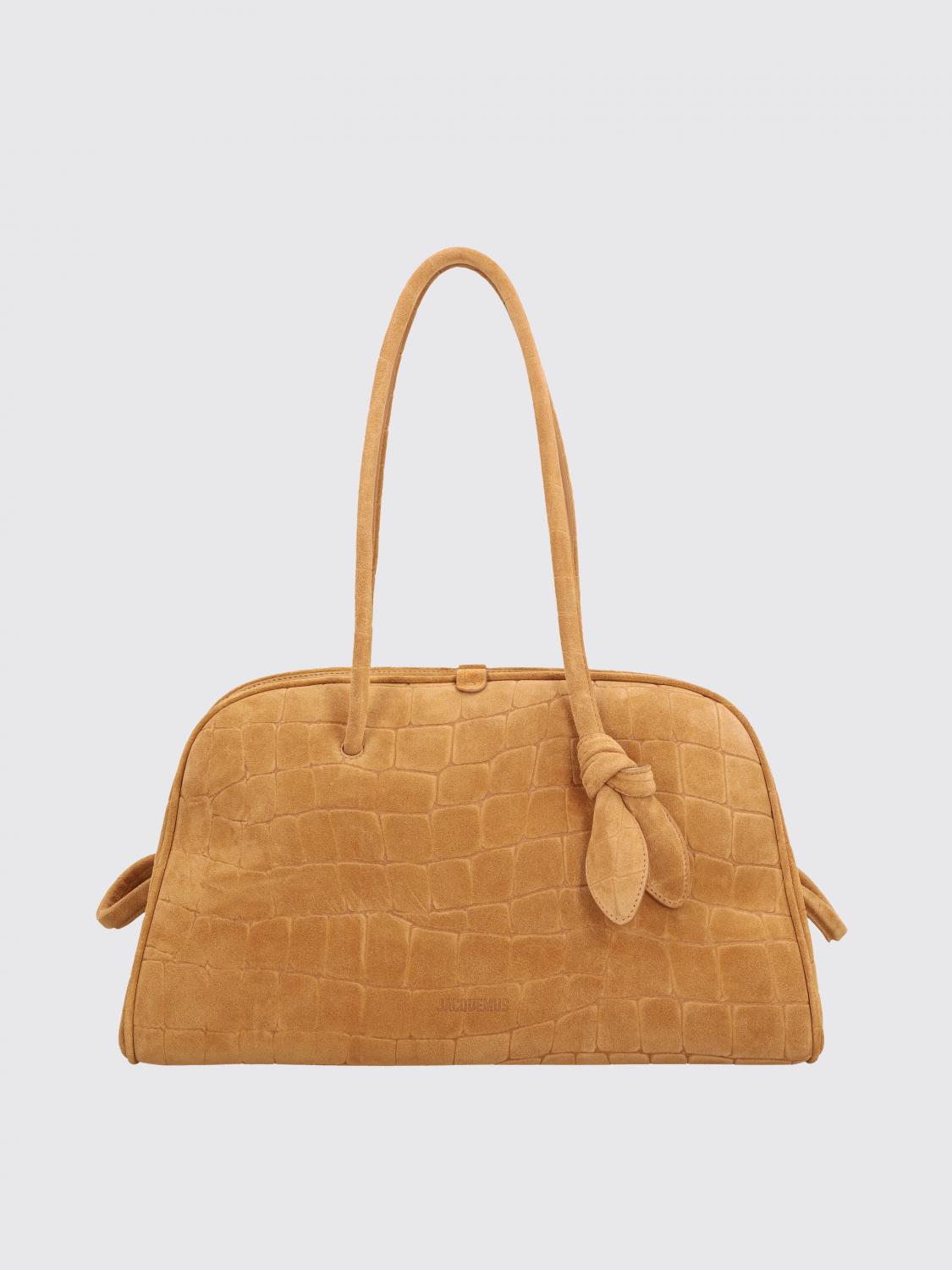 Jacquemus Le Turismo Crocodile-effect Suede Shoulder Bag