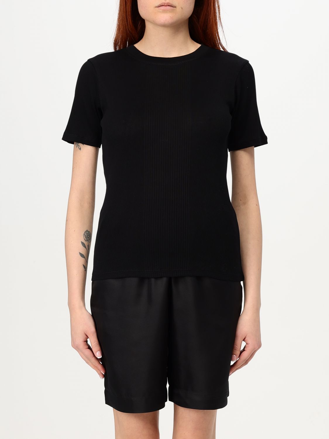 LOULOU STUDIO T-SHIRT LOU LOU STUDIO WOMAN COLOR BLACK G80908002