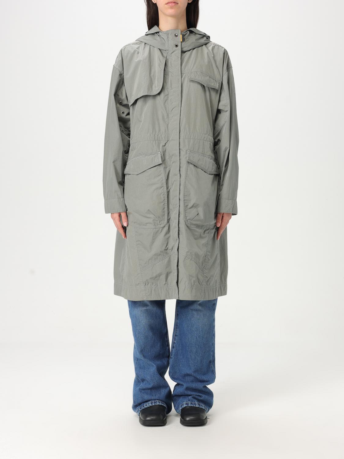 Shop Parajumpers Jacket Woman Color Grey