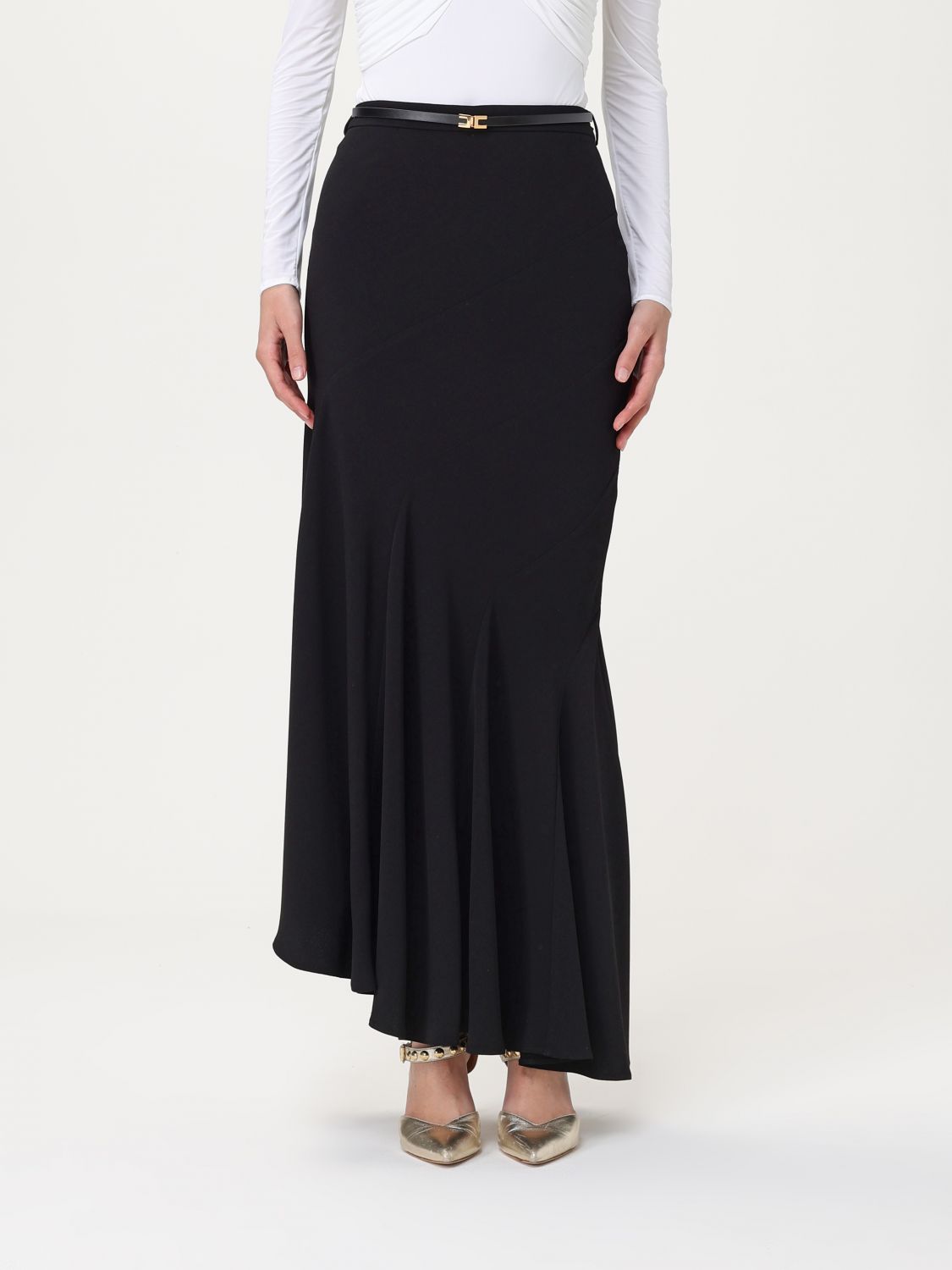 Elisabetta Franchi Skirt Woman Color Black In ブラック