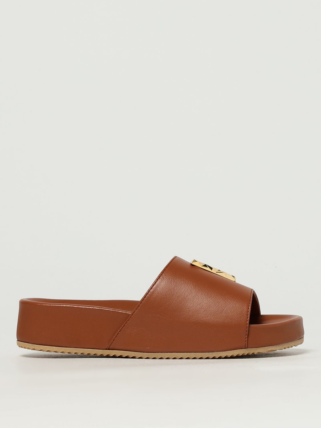 Via Roma 15 Jewel Slippers In Brown