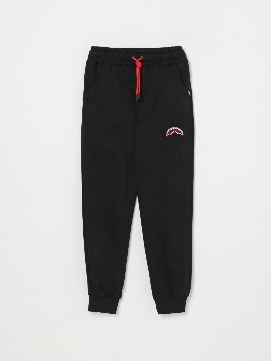 Sprayground Pants Kids Color Black In Black
