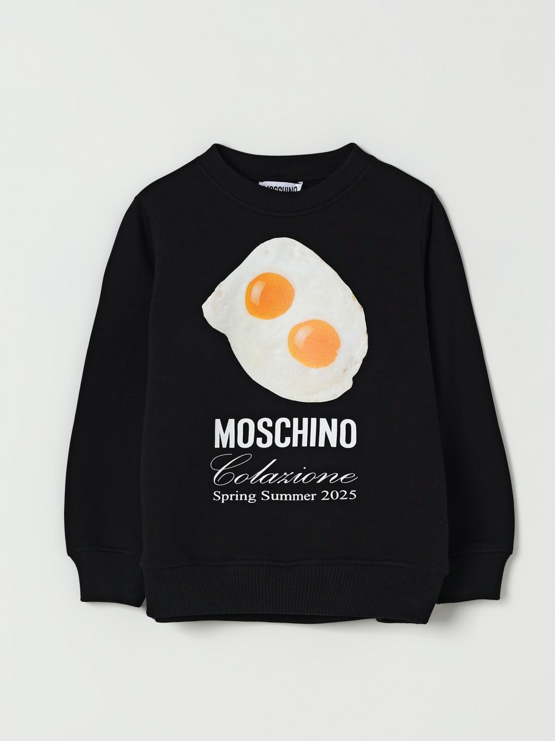 Moschino Sweater Kids Color Black In Blue