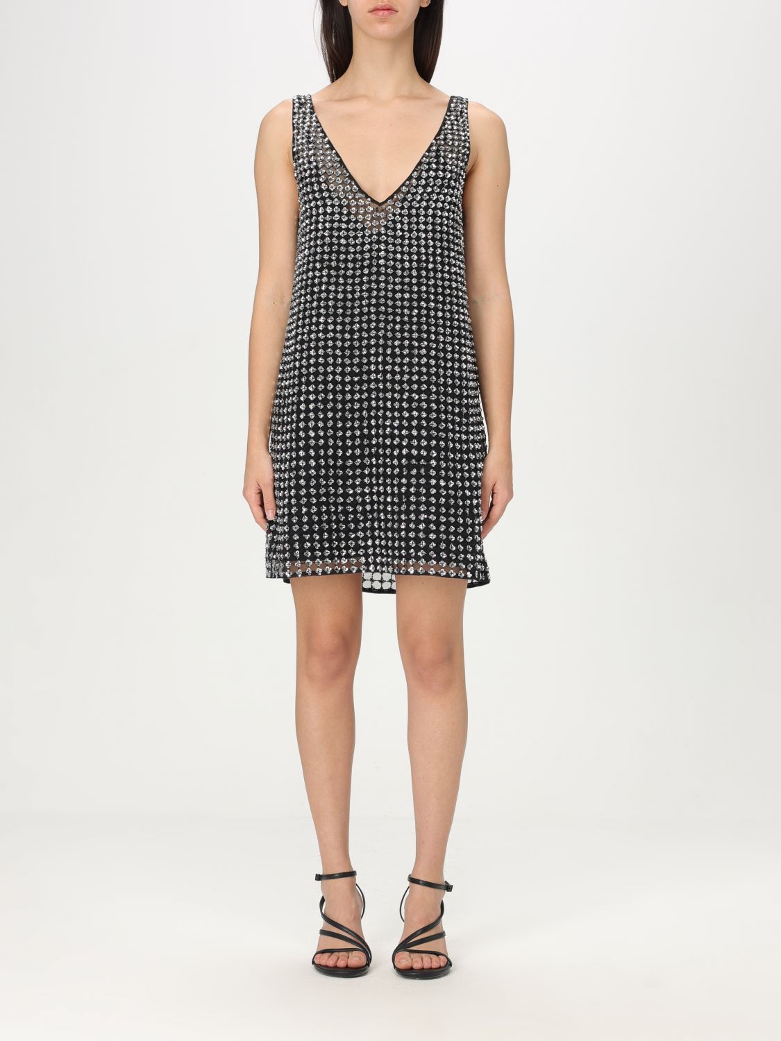 Shop Max Mara Dress Pianoforte Woman Color Black