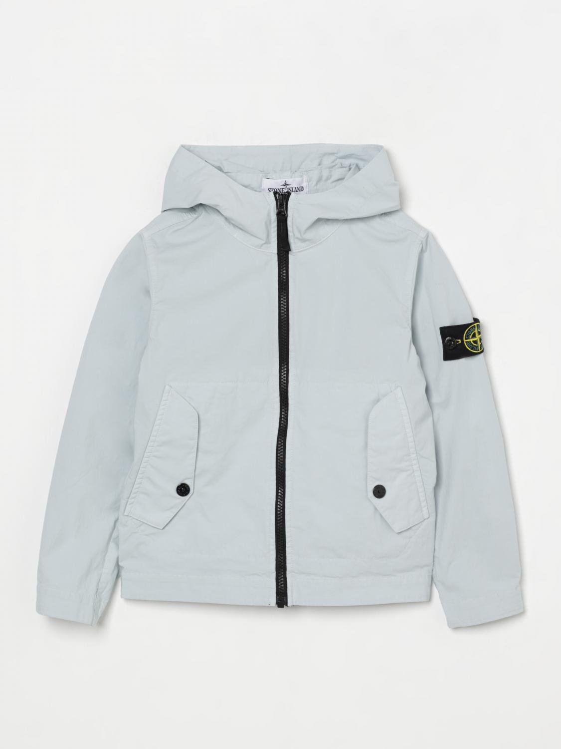 Stone Island Coat  Junior Kids Color Sky Blue In Sky Blue