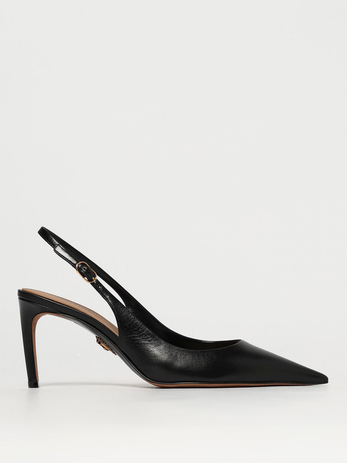 Dolce & Gabbana Polished Goatskin Slingbacks In Black
