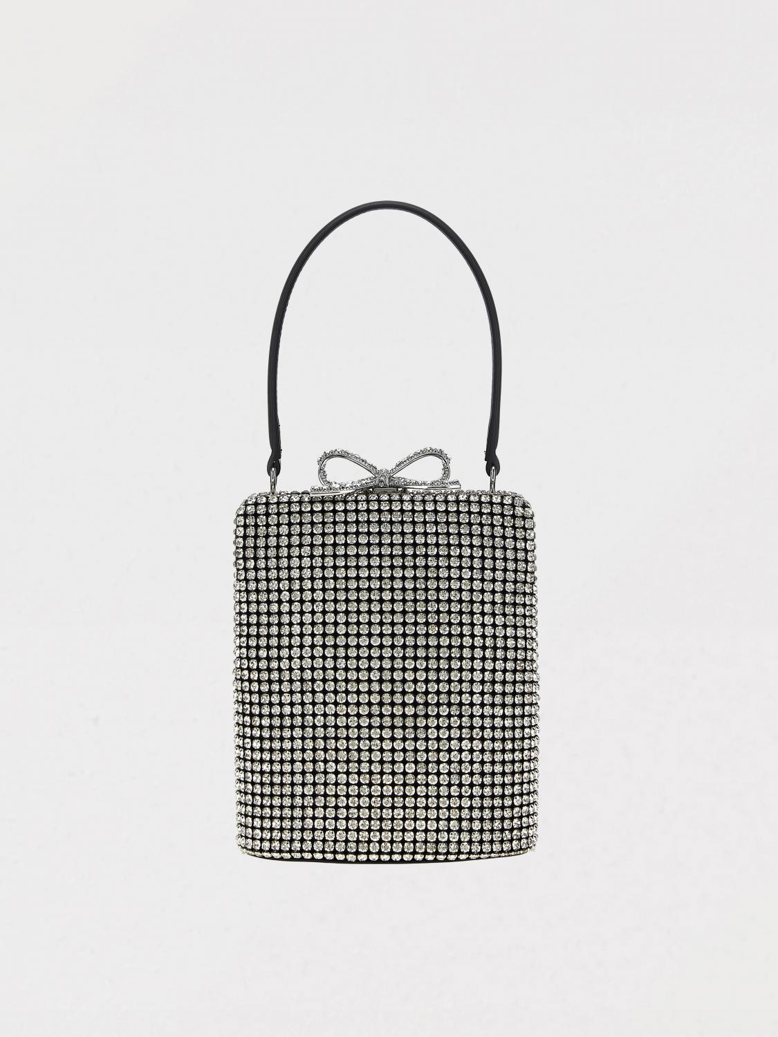 Shop Self-portrait Handbag Woman Color Grey