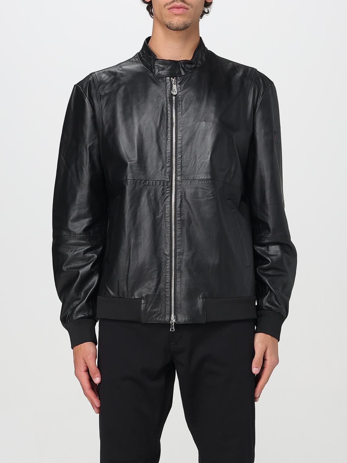 Peuterey Brown Leather Jacket