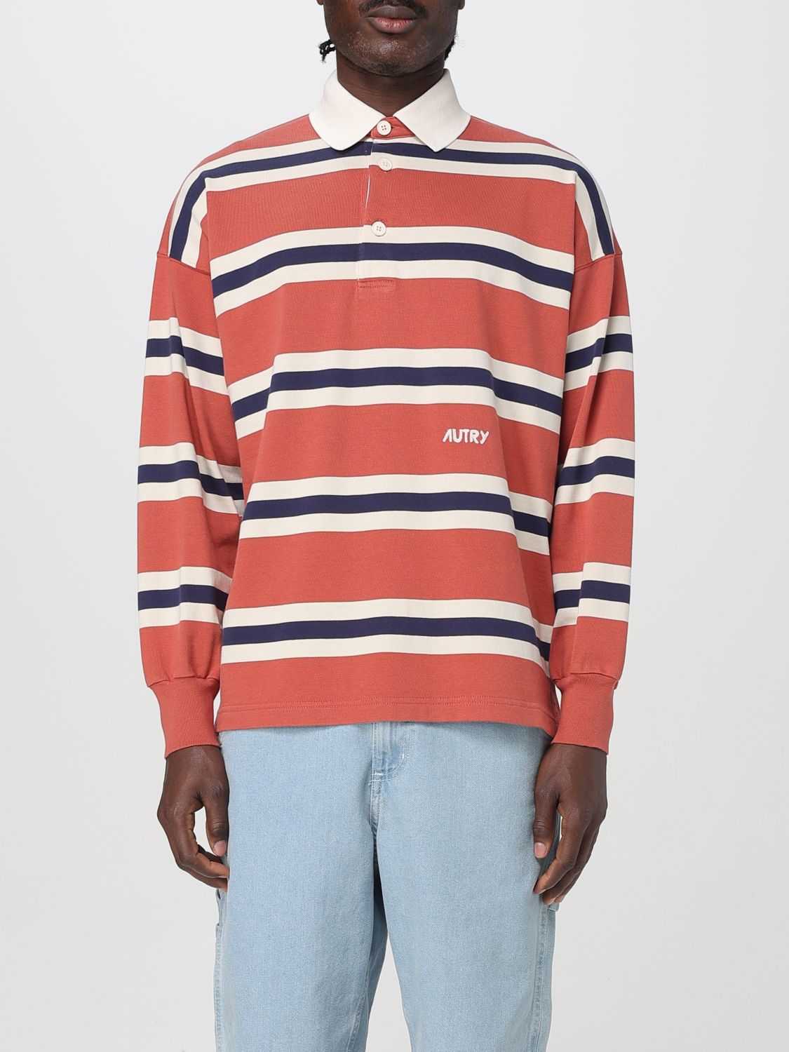 Shop Autry Polo Shirt  Men Color Red In Rot