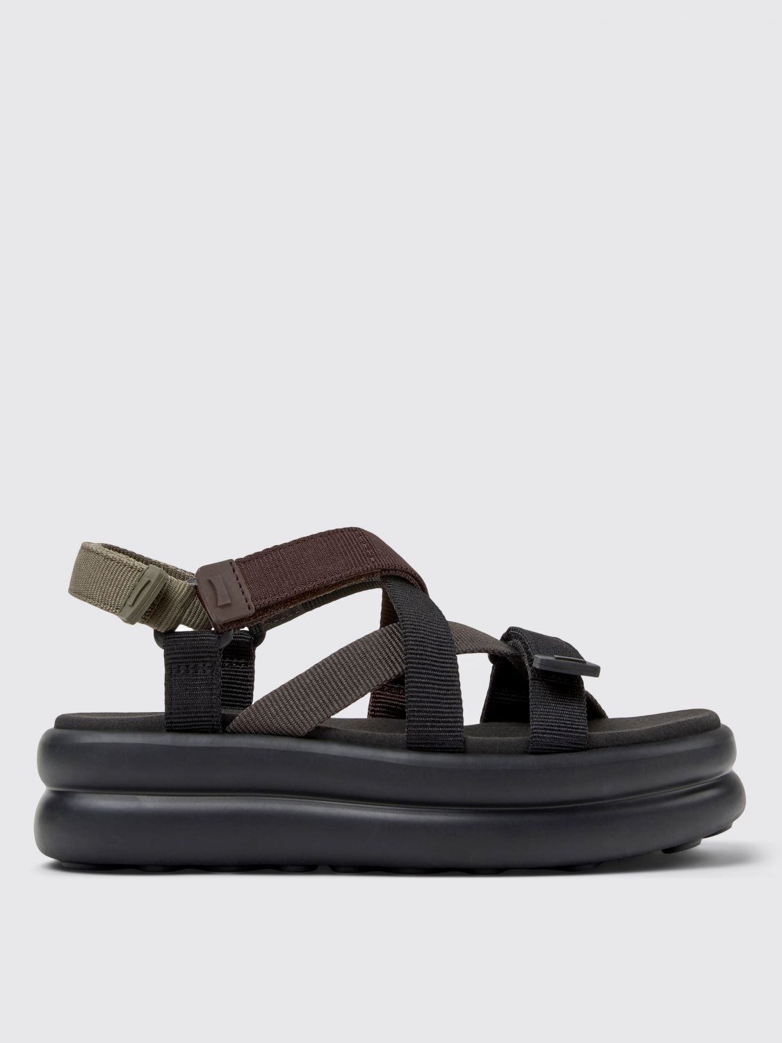 Shop Camper Heeled Sandals Woman Color Multicolor