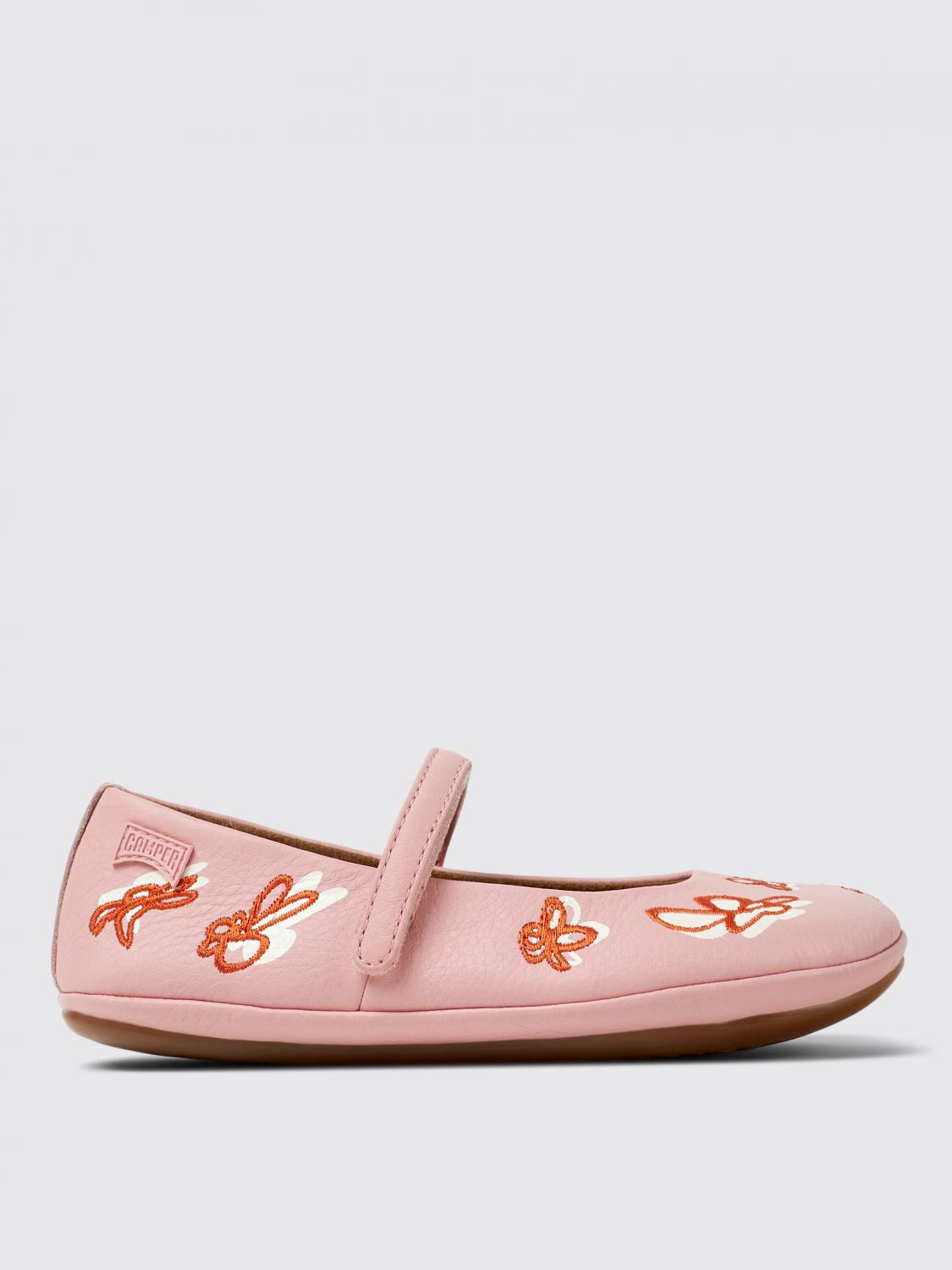 Camper Right Twins Ballet Flats In Pink