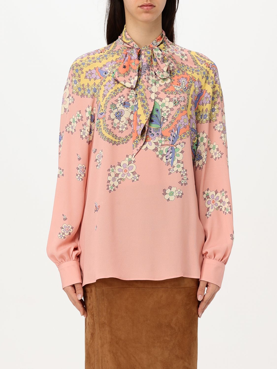 Etro Printed Blouse In Multicolor