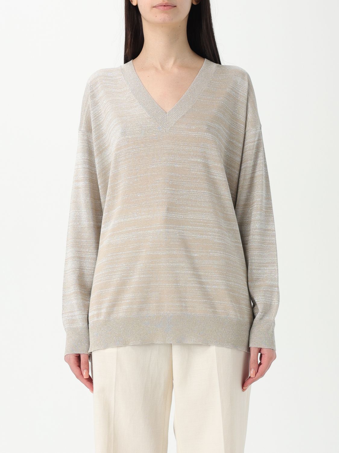 FABIANA FILIPPI SWEATER FABIANA FILIPPI WOMAN COLOR BEIGE G81753022