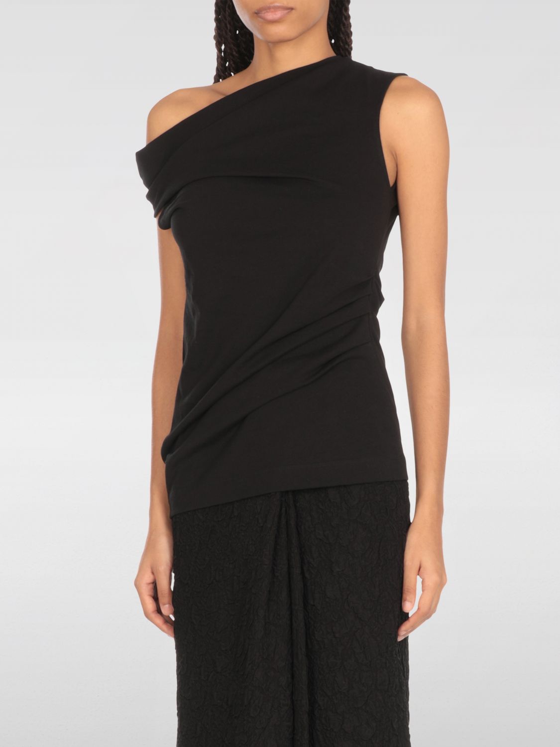 Shop Dries Van Noten Top Woman Color Black