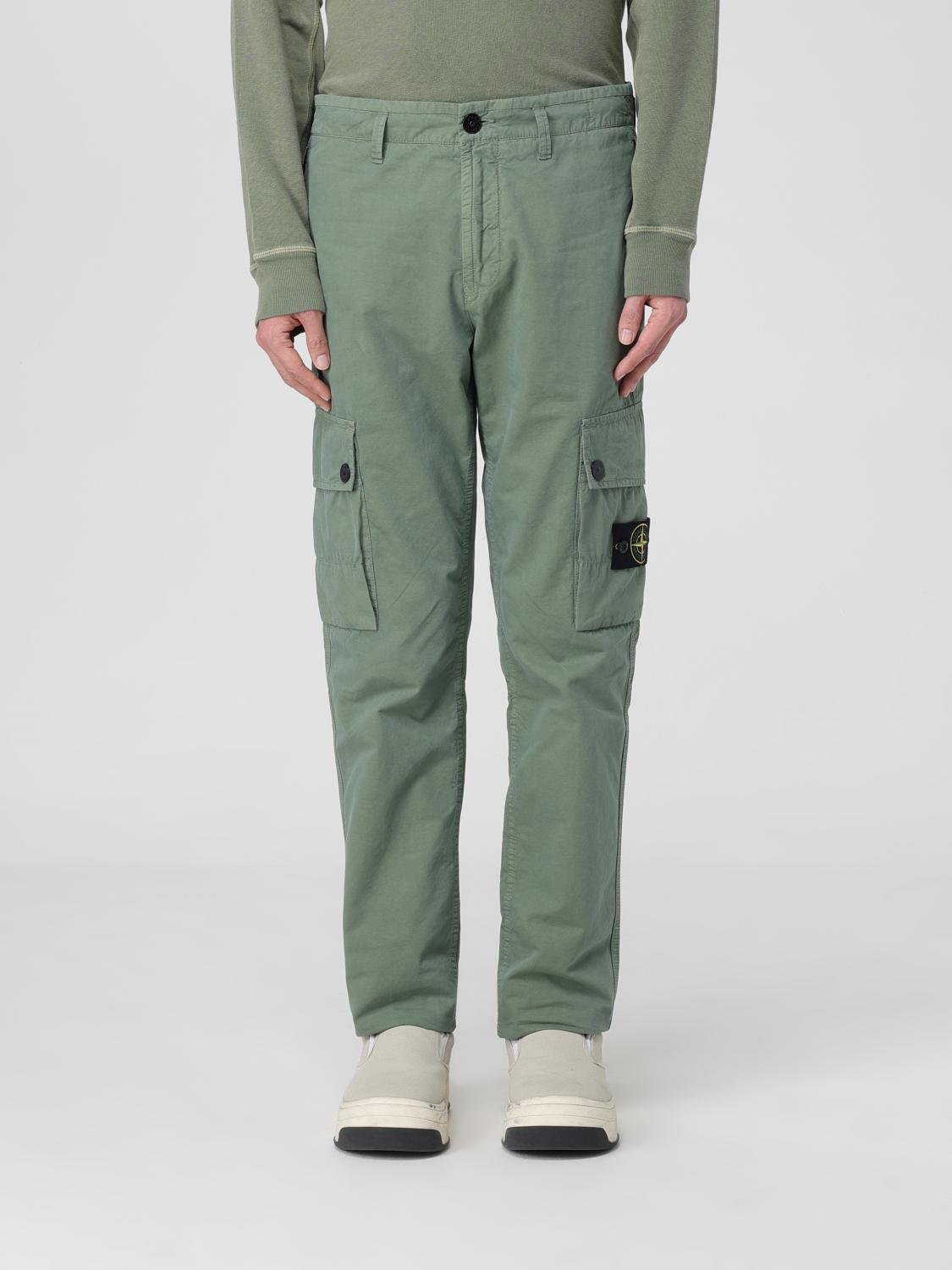 Stone Island Pants Men Color Blue In Blue