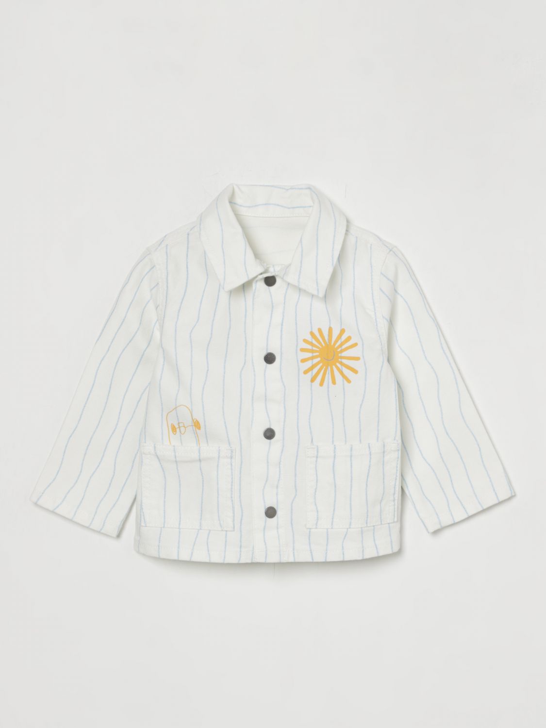 Stella Mccartney Giacca A Righe In Yellow Cream