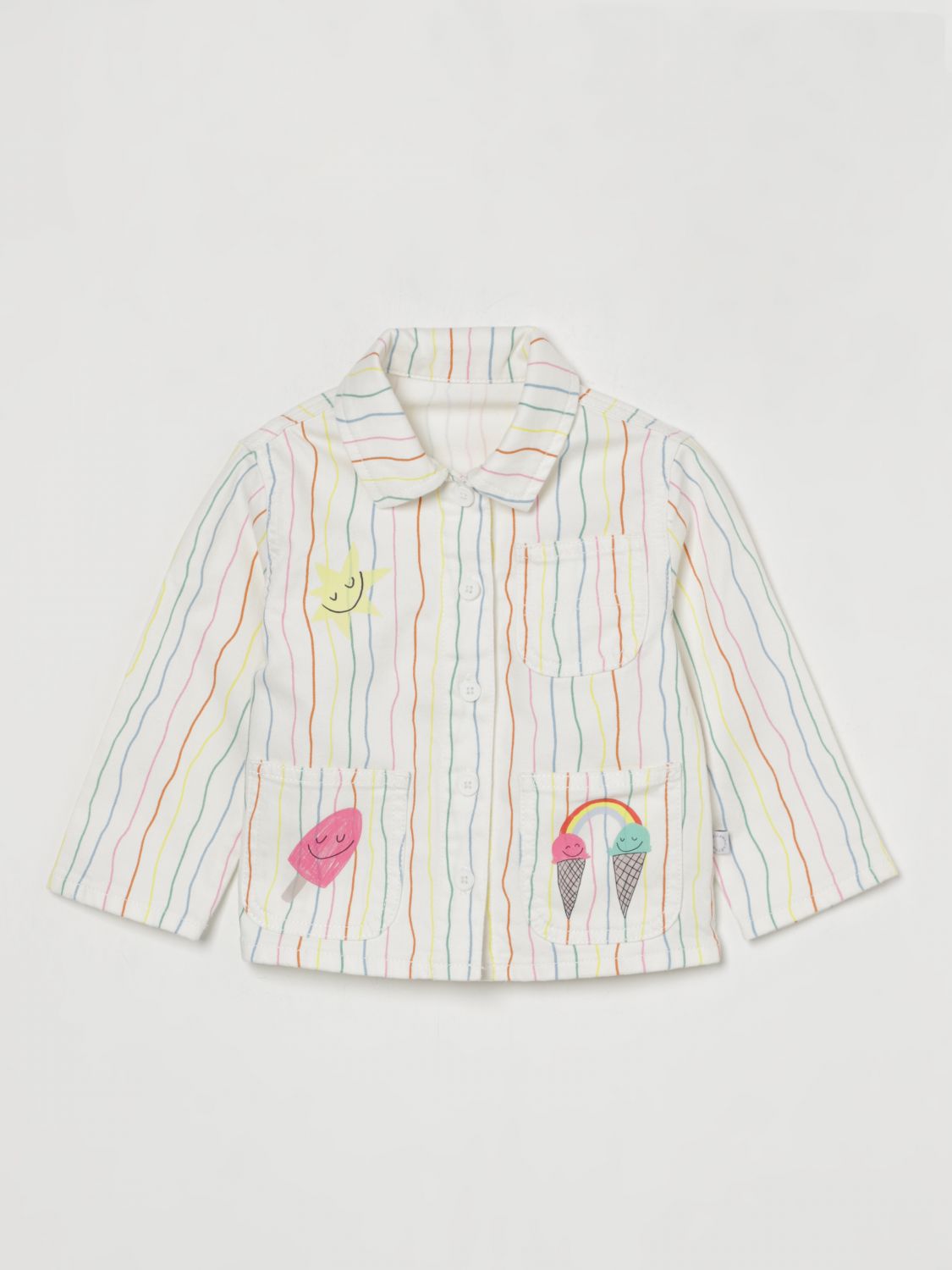 Shop Stella Mccartney Jacket  Kids Kids Color Yellow Cream