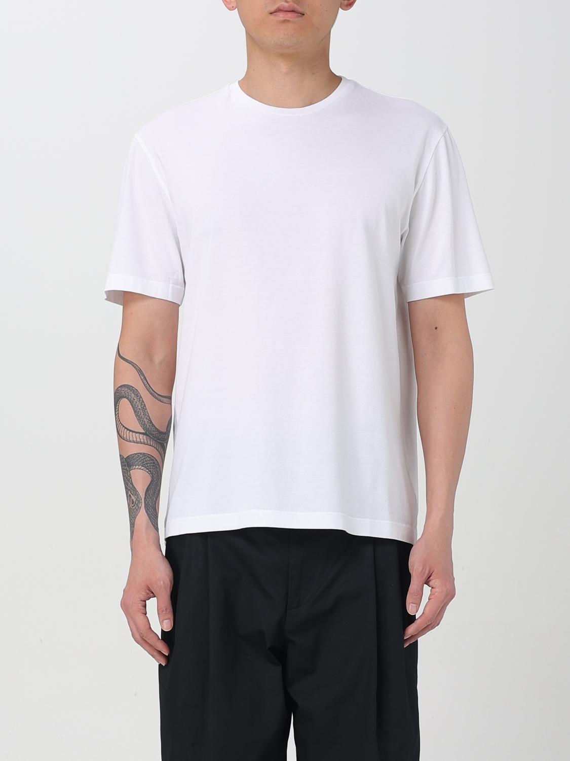Roberto Collina Crew Neck Cotton T-shirt Clothing In White