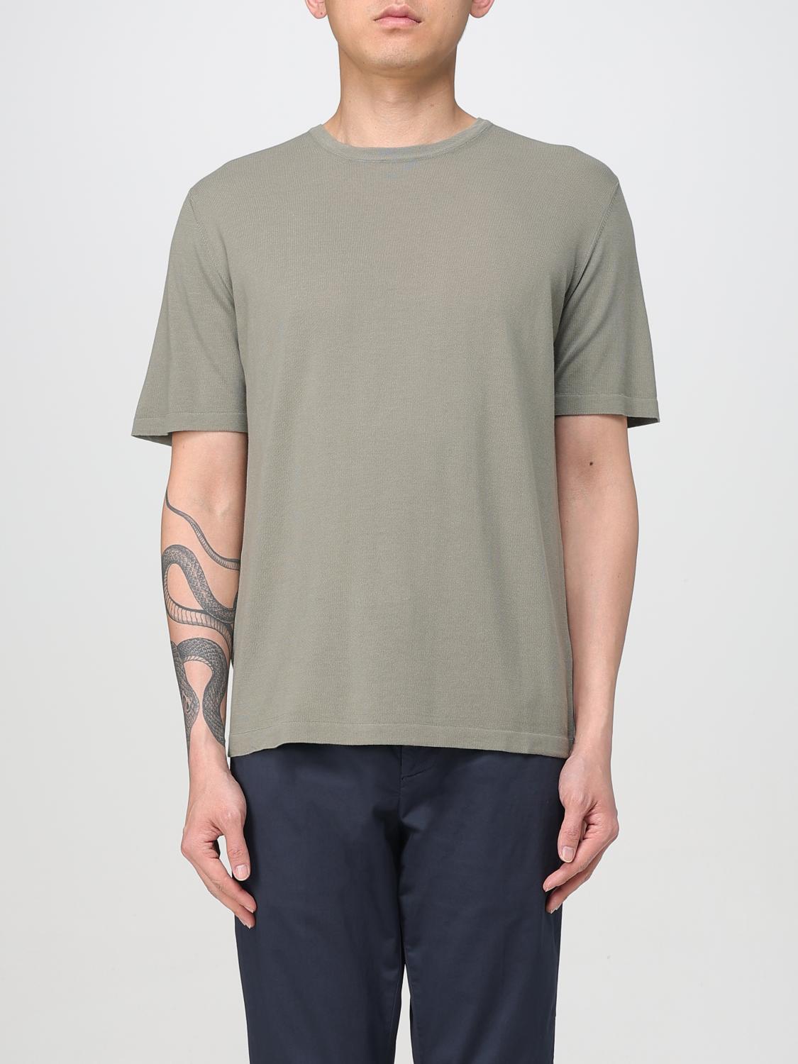 Roberto Collina Round Neck Short Sleeve T-shirt In Green