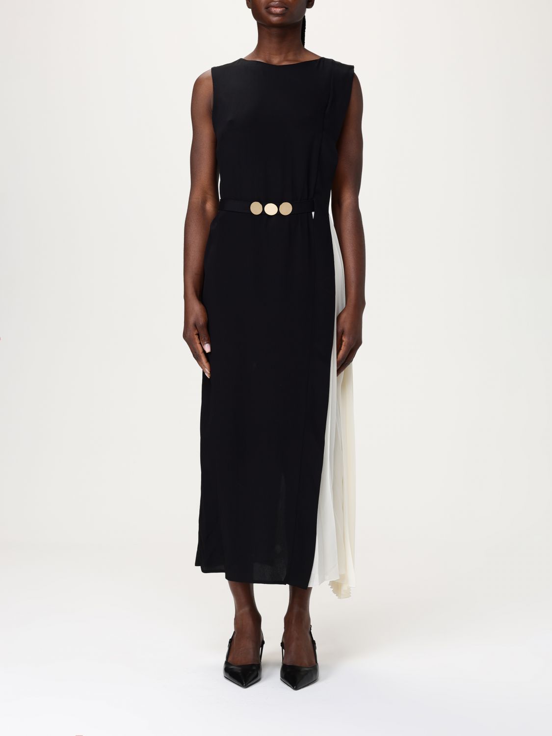 Shop Simona Corsellini Dress Woman Color Black