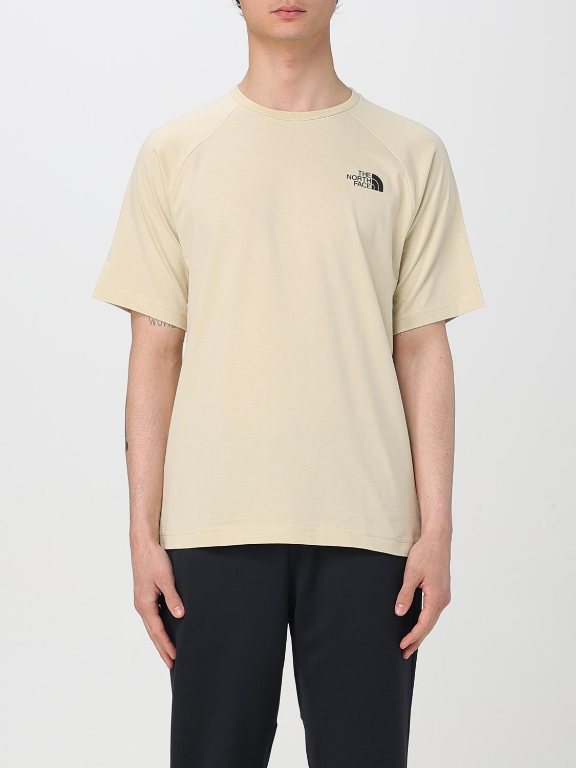 The North Face Graphic Print Raglan Sleeve T-shirt In Sand