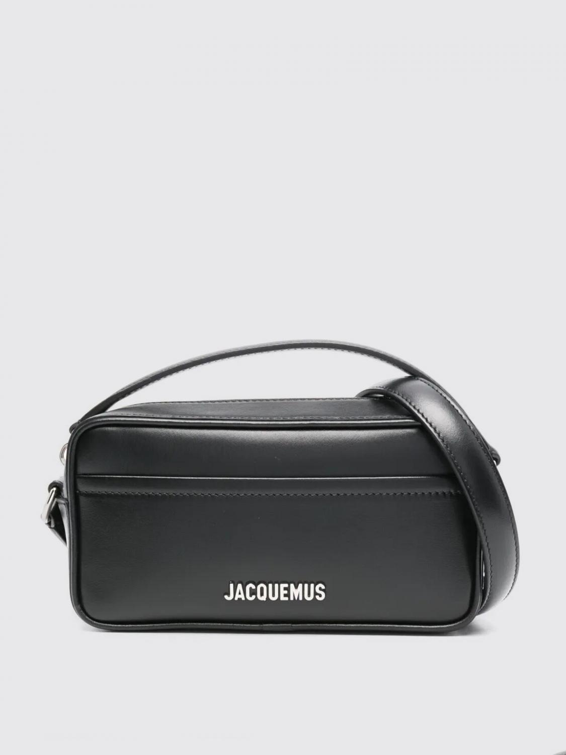 Shop Jacquemus Shoulder Bag Men Color Black