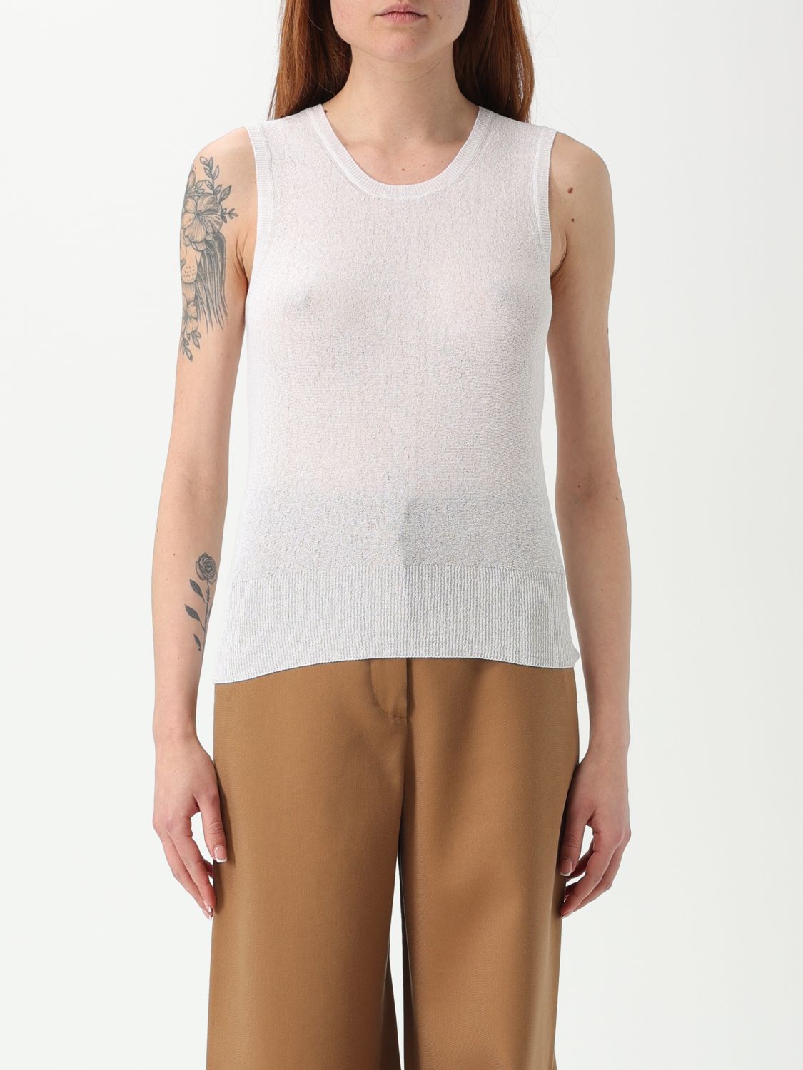 Max Mara Sweater Woman Studio In White