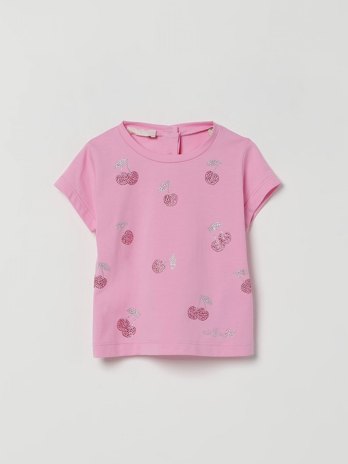Liu •jo T-shirt Con Ciliegie Di Strass Liu Jo