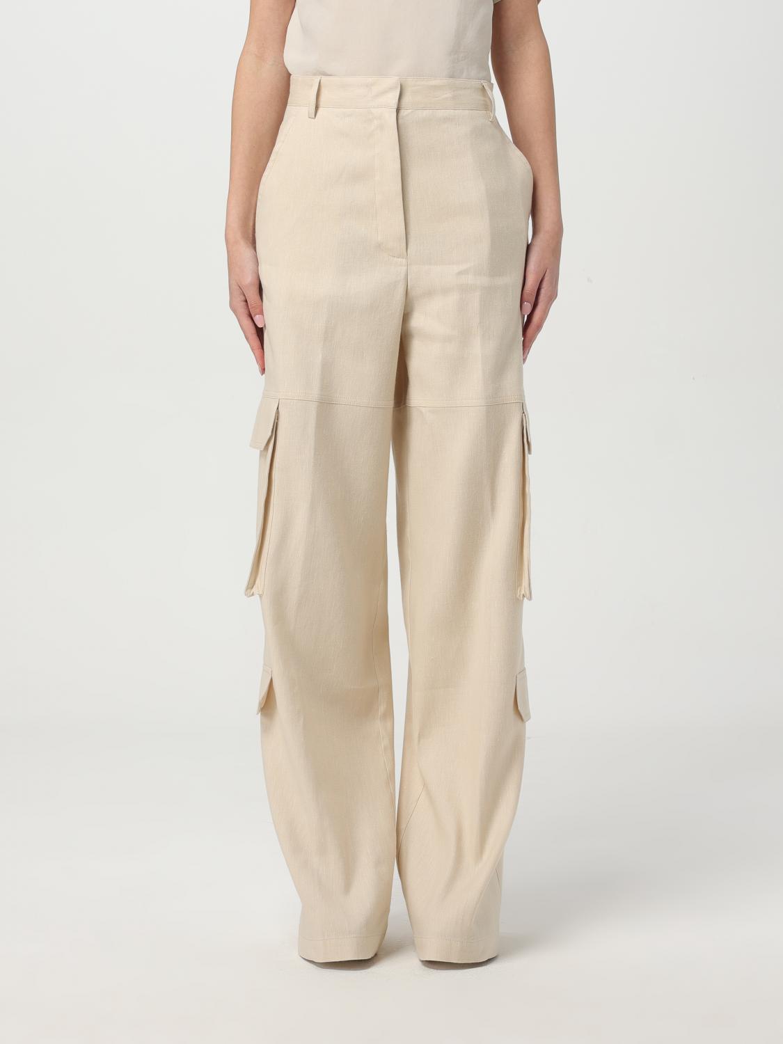Manuel Ritz Hose Damen Farbe Beige In Beige