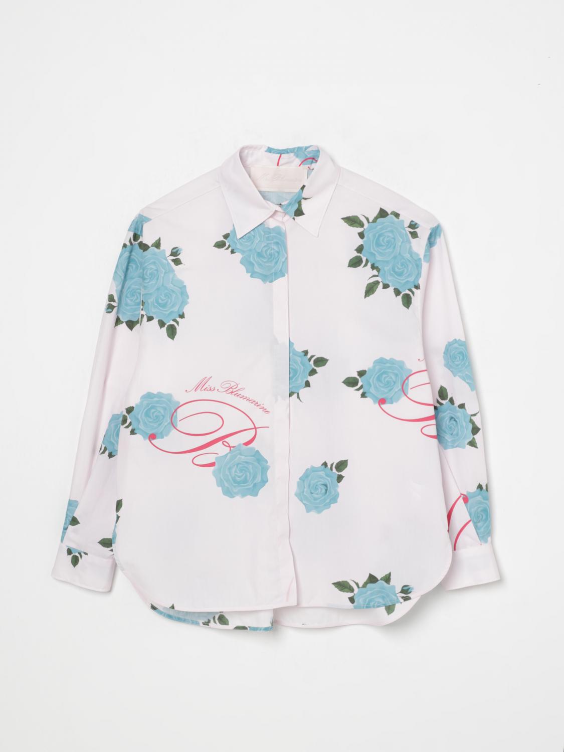 Miss Blumarine Camicia Con Stampa In Teal