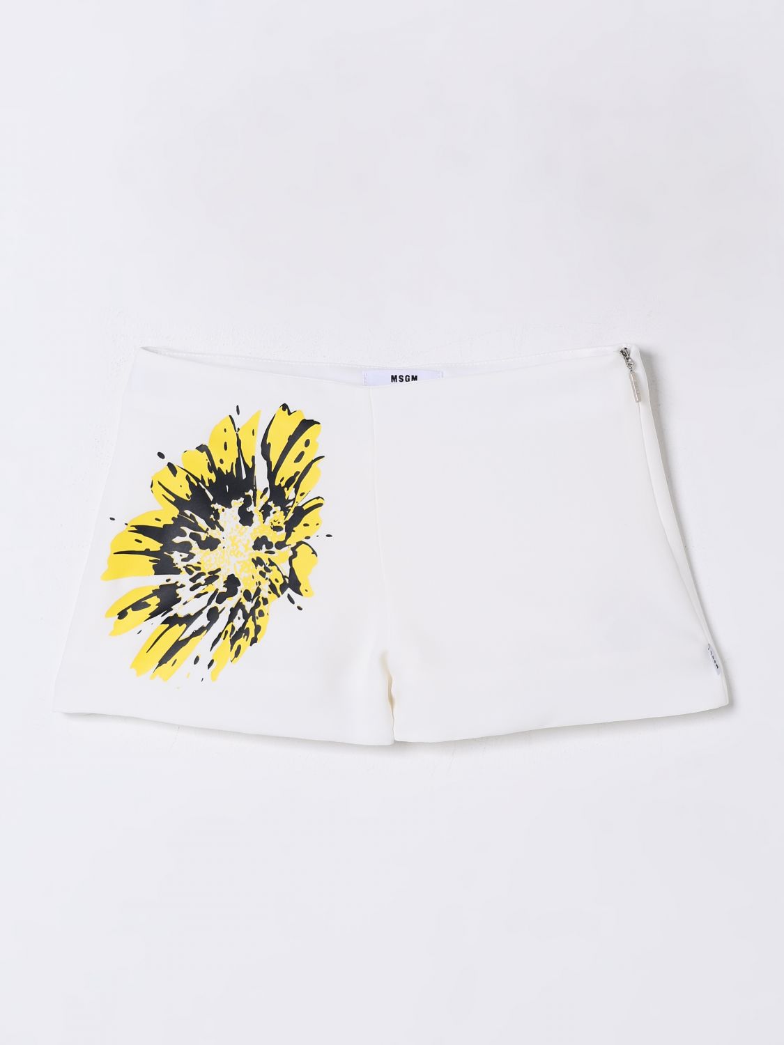 Msgm Pants Kids Kids Color White In ホワイト