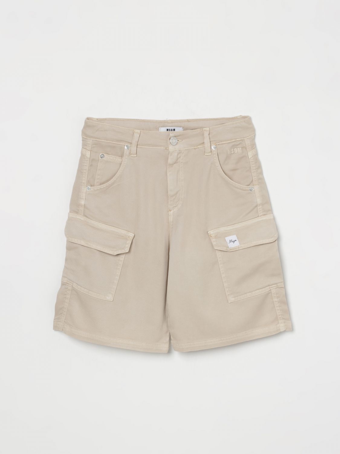 Msgm Pants Kids Kids Color Beige In ベージュ