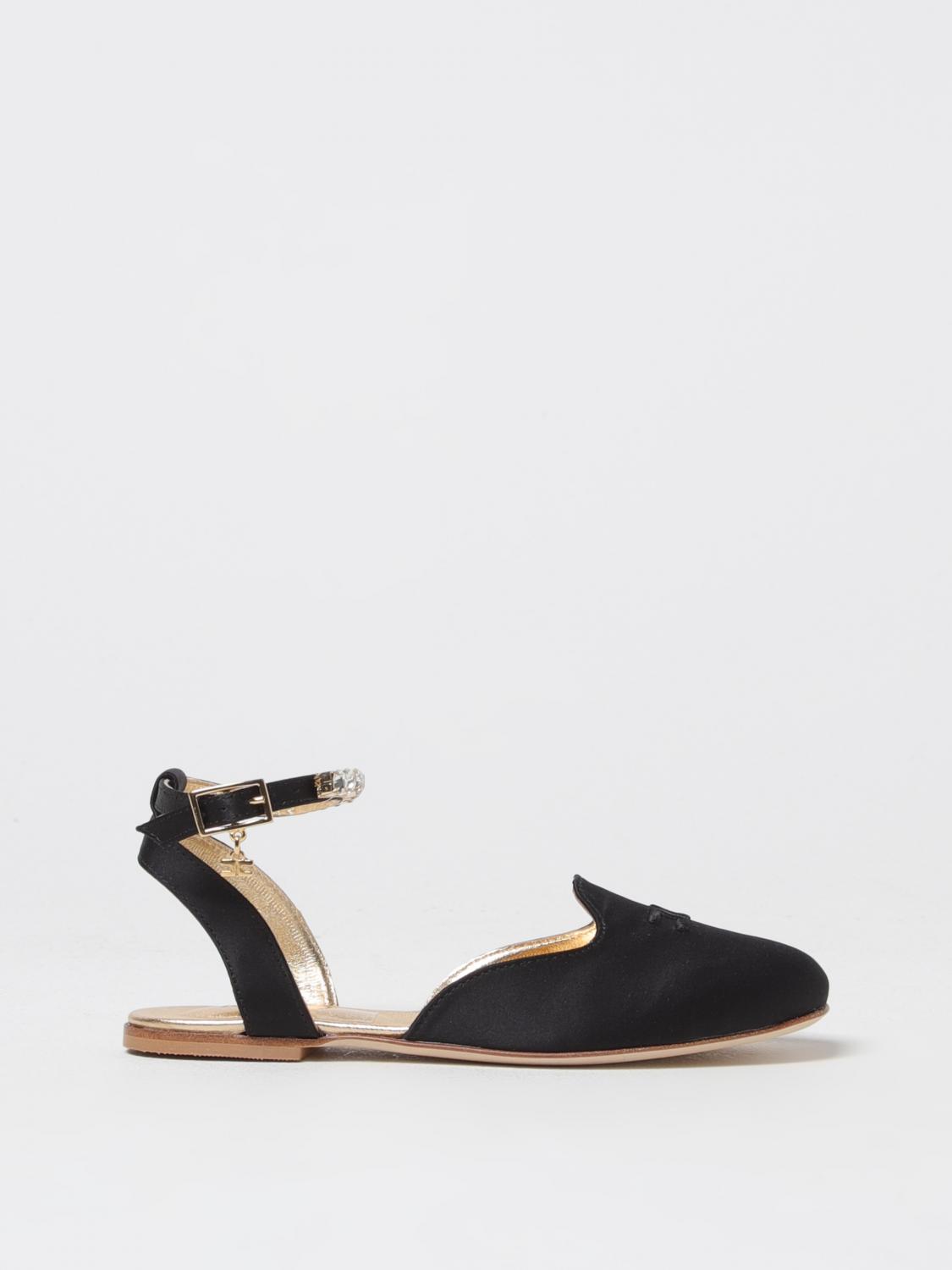 Shop Elisabetta Franchi La Mia Bambina Shoes Kids Color Black