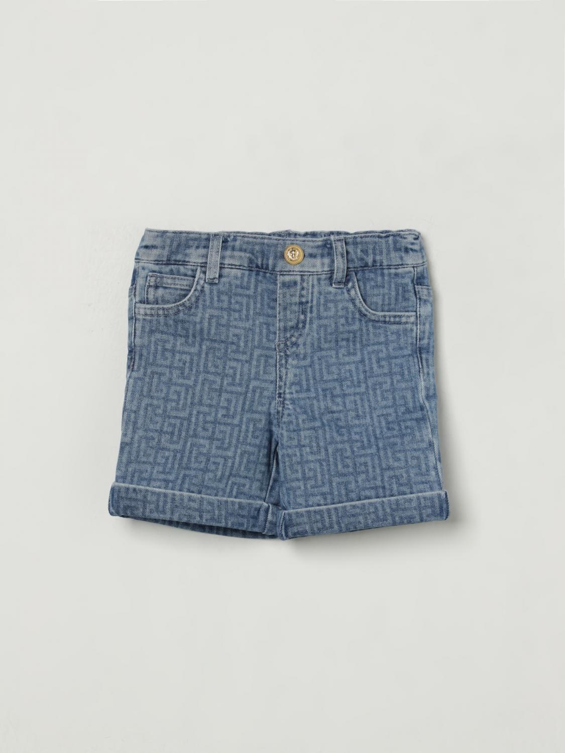 Balmain Shorts Kids Color Blue