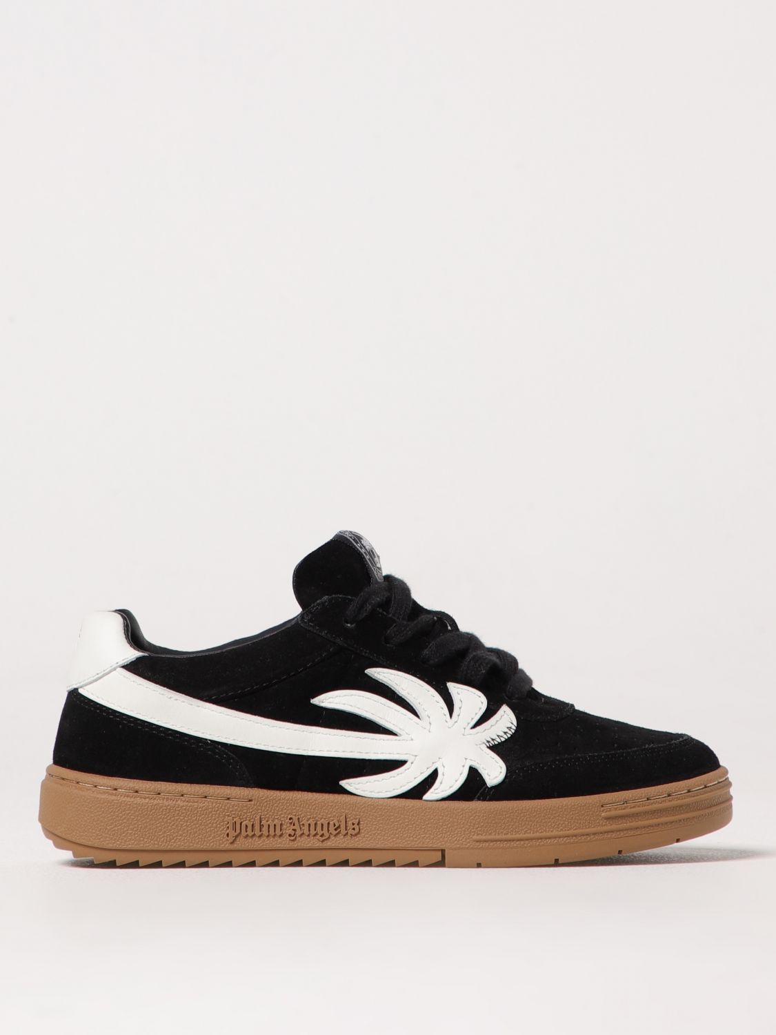 Palm Angels Black Sneakers For Kids With Palm Tree In ブラック
