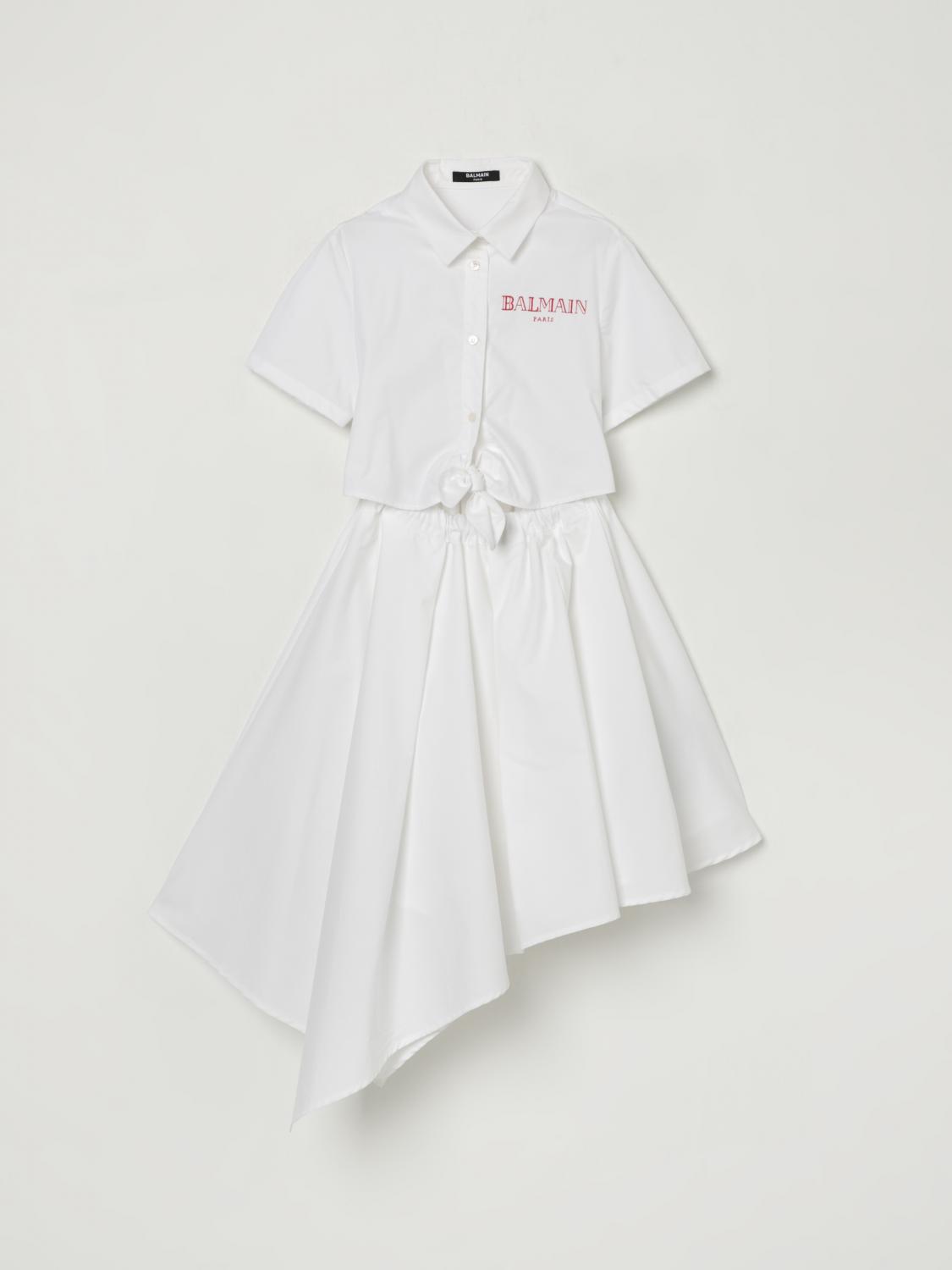 Balmain Dress  Kids Color White