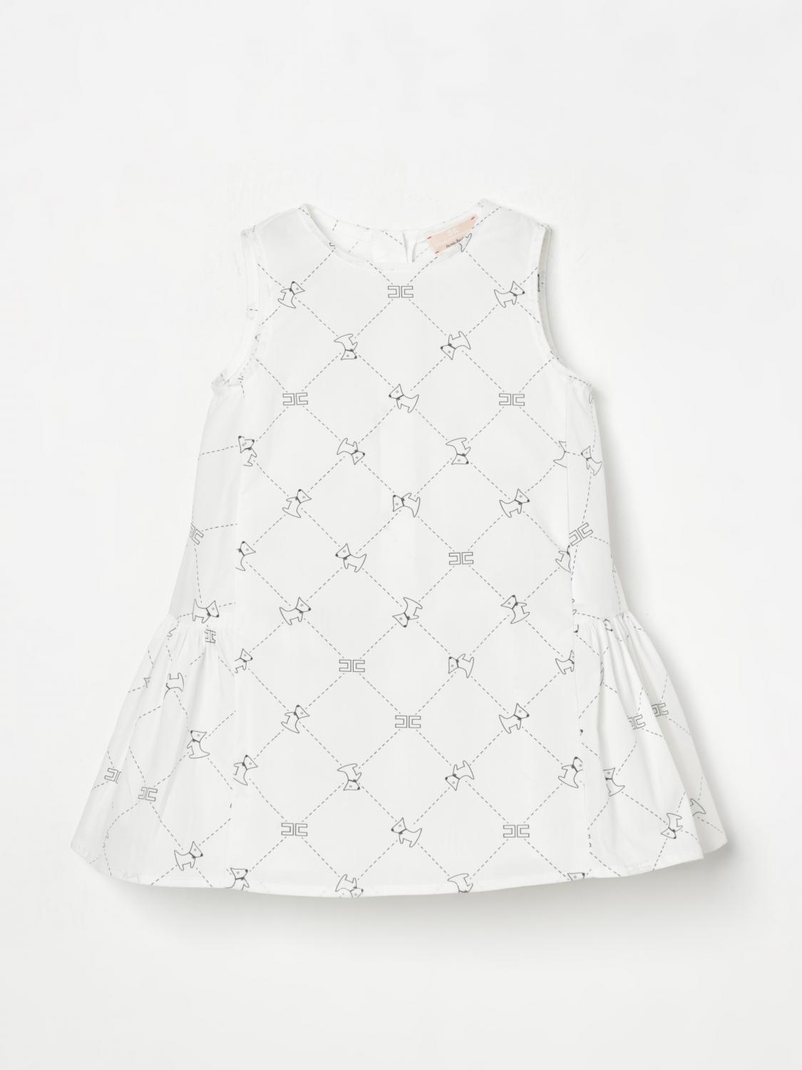 Elisabetta Franchi La Mia Bambina Dress Kids Color White In White