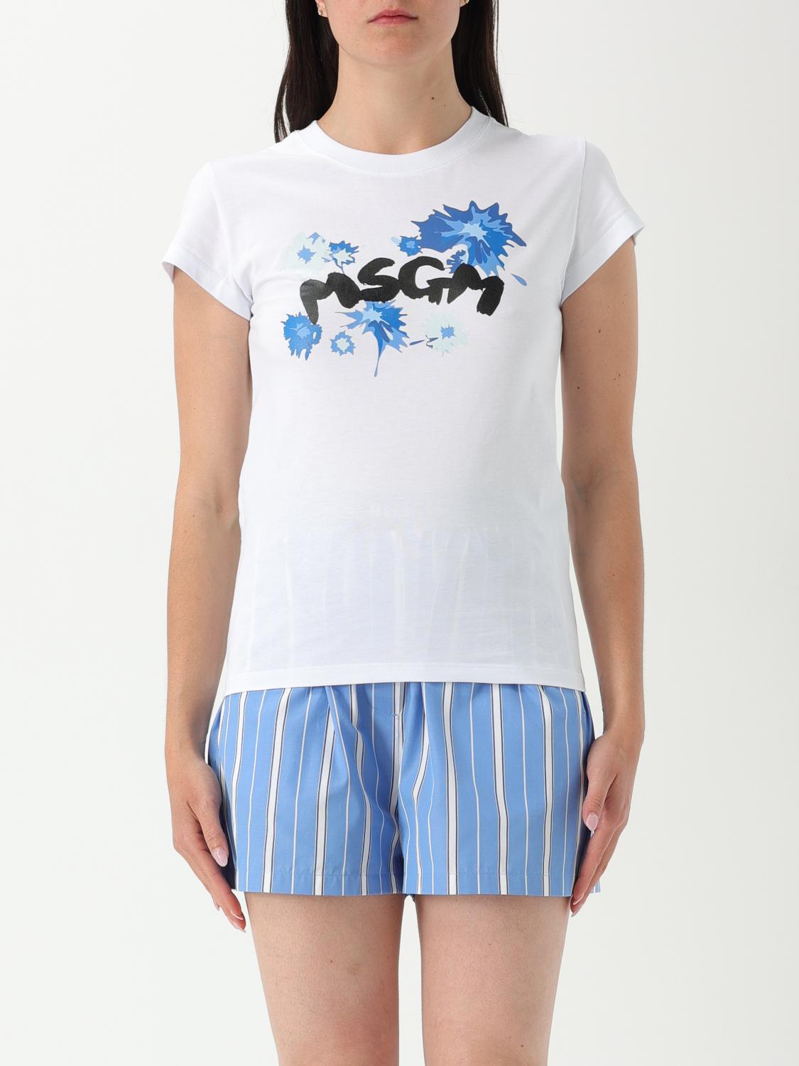 Msgm T-shirt Woman Color White