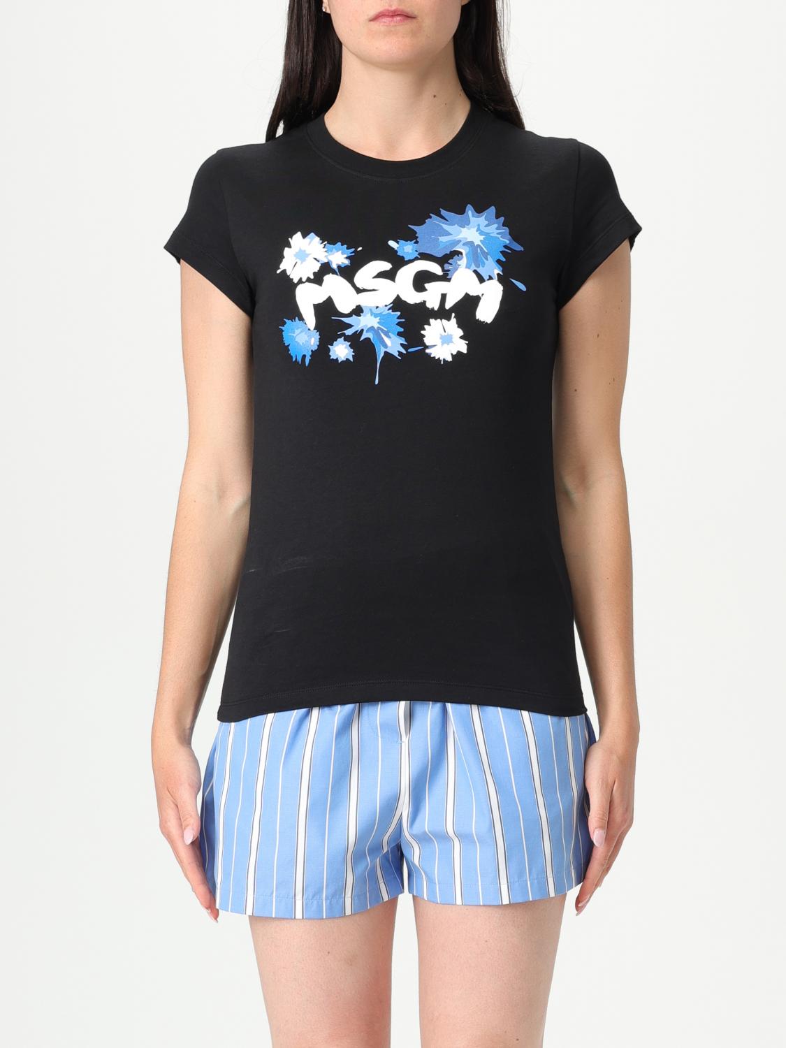 Msgm T-shirt Woman Color Black
