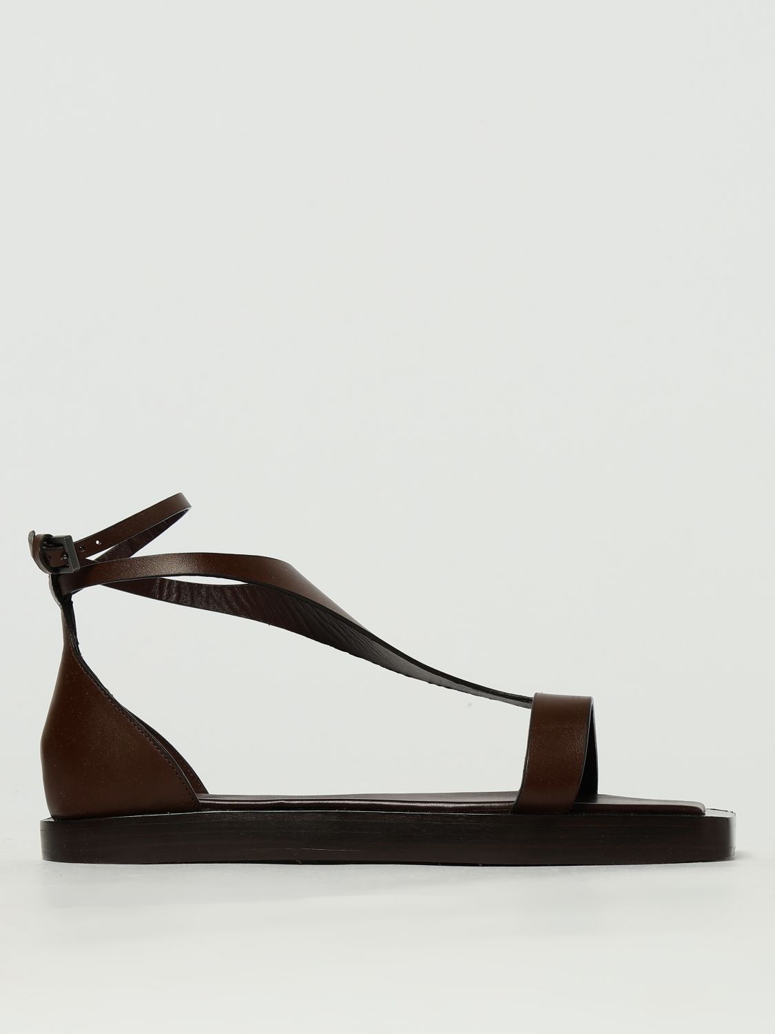 MAX MARA FLAT SANDALS MAX MARA WOMAN COLOR BROWN G82538032