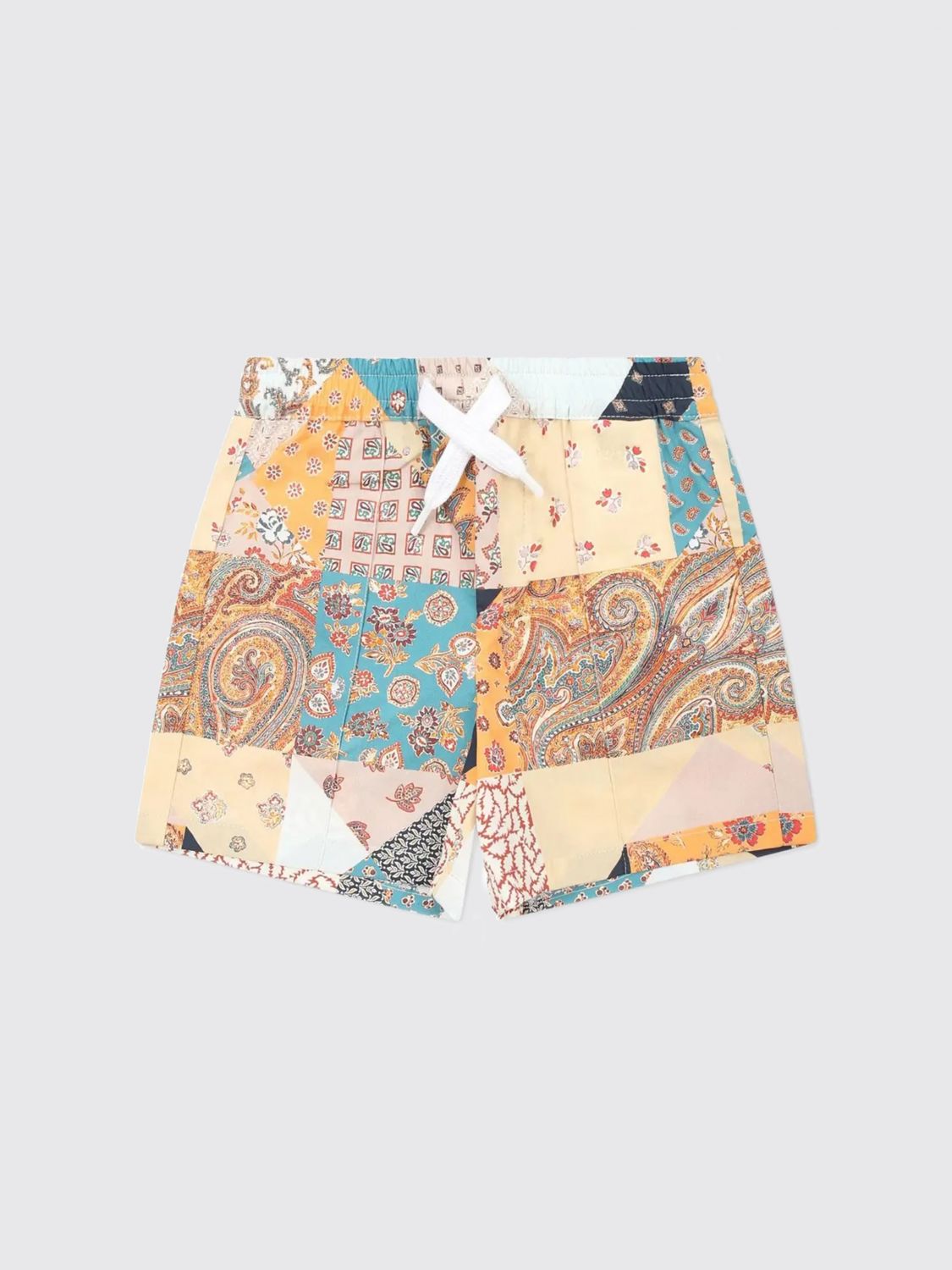 Etro Multicolor Shorts For Baby Boy With Paisley Print