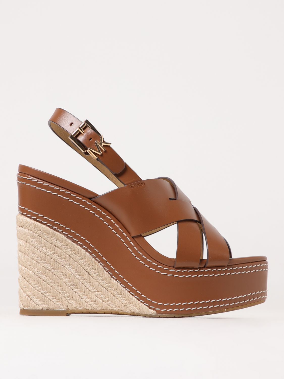Shop Michael Kors Wedge Shoes Woman Color Leather