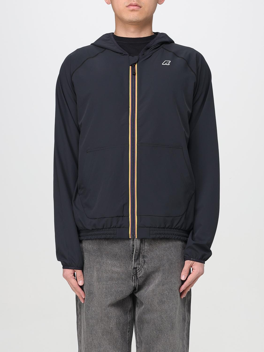 K-way Hooded Casual Jacket In Blue