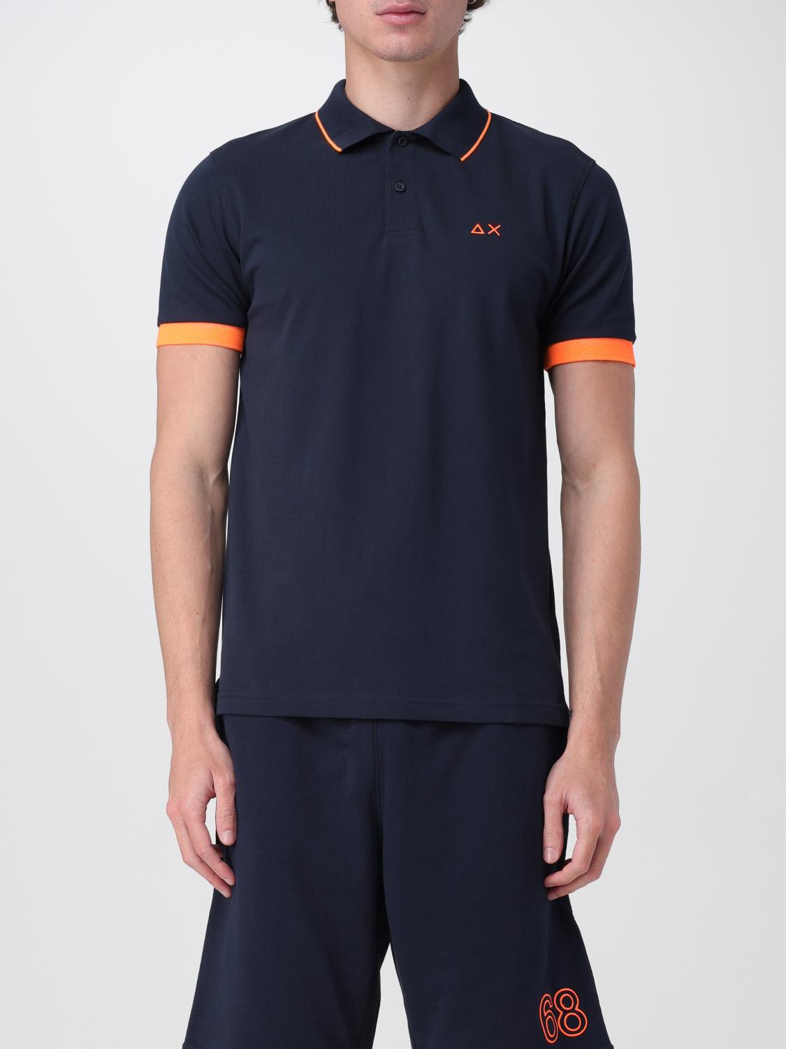 Sun68 Polo Shirt Men Color Blue In Blue
